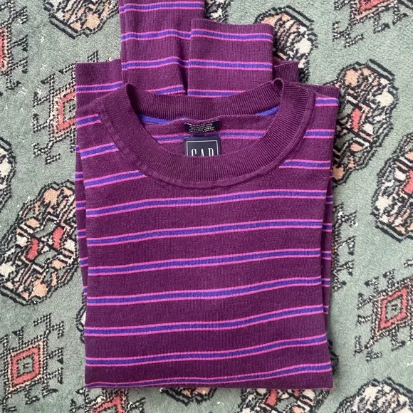 GAP extra fine merino wool striped sweater - Picture 4 of 7